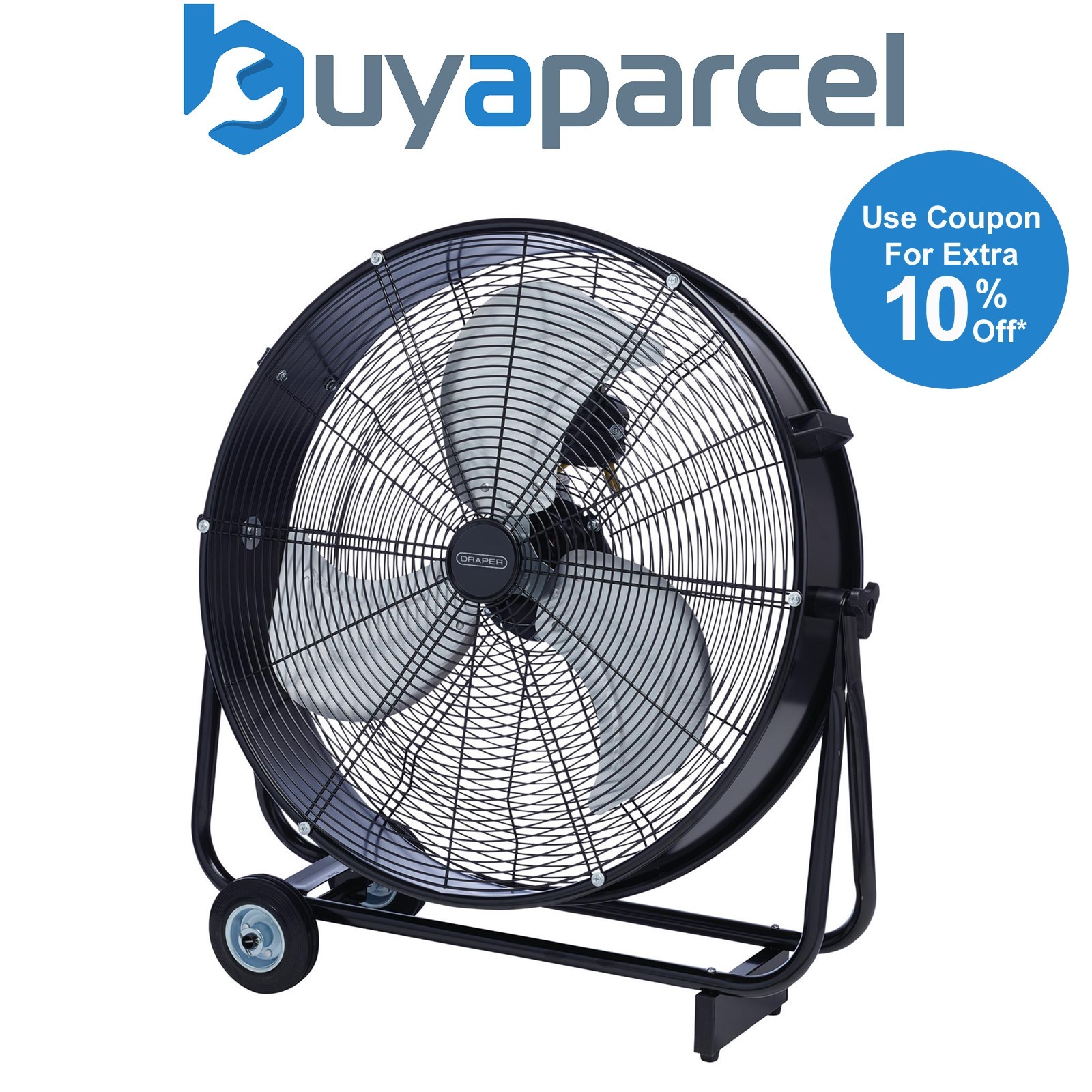 Draper 03365 110V Drum Fan, 24"/610mm, 125W
