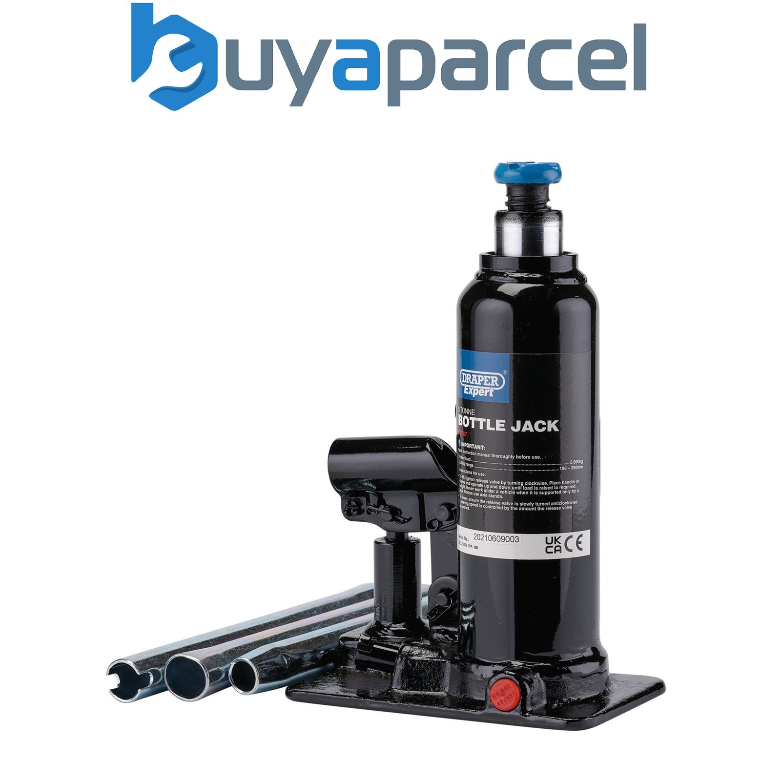 Draper 99767 Draper Expert Hydraulic Bottle Jack, 5 Tonne