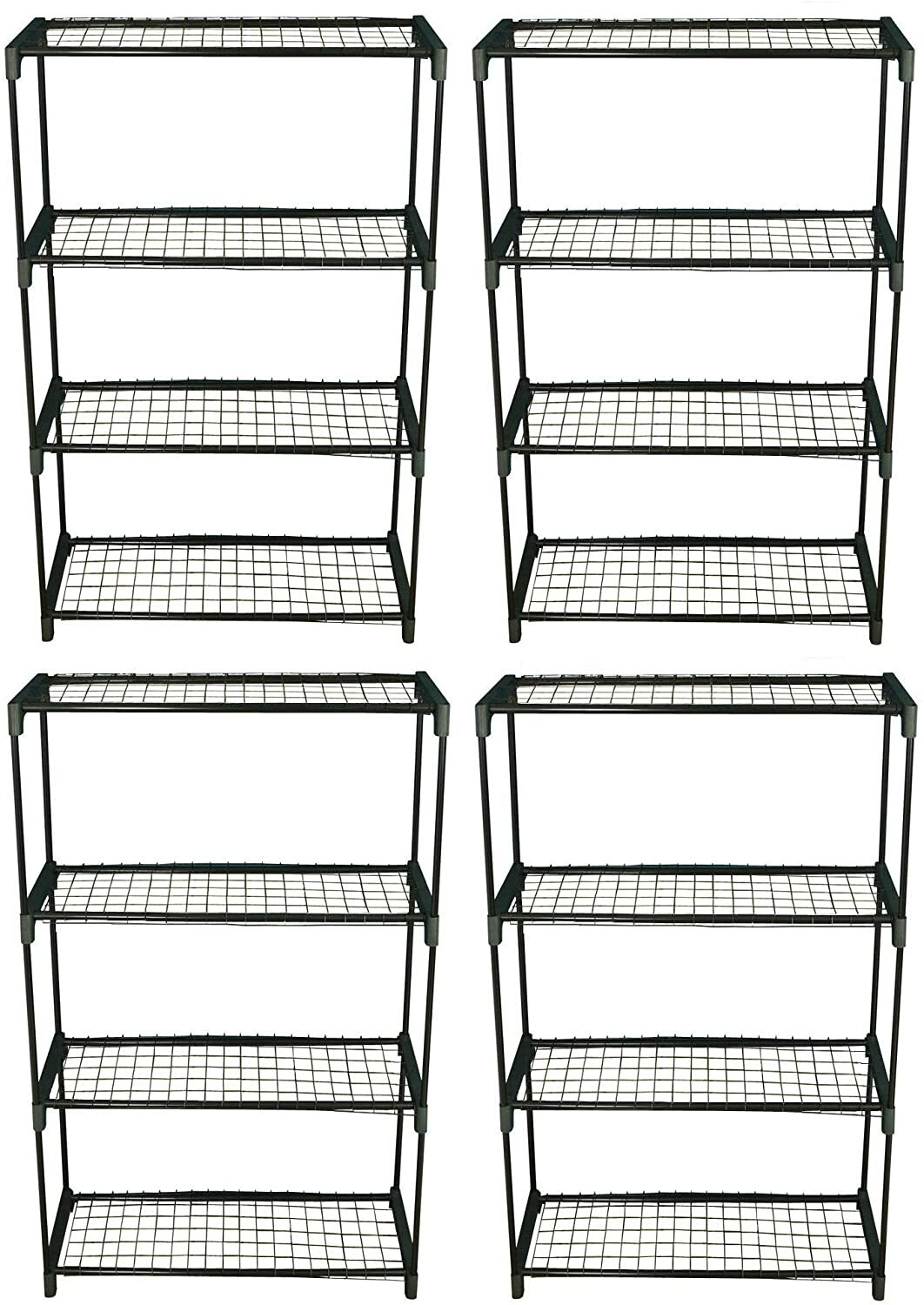 Greenhouse Staging Shelving Racking 4 Tier Flower Display (Pack of 4)