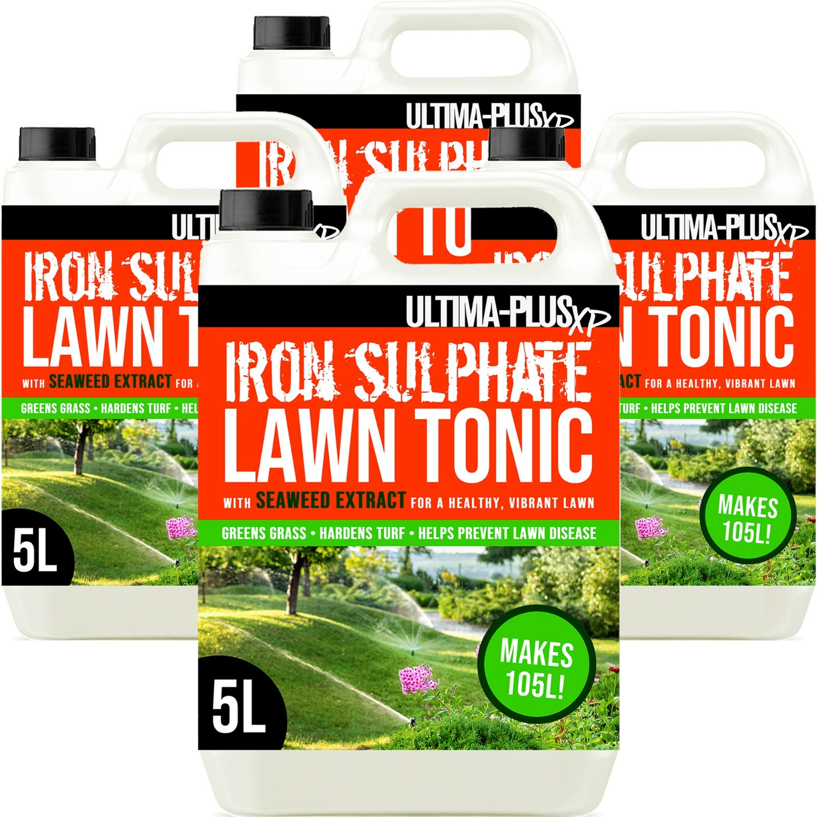 Ultima Iron Sulphate Lawn Tonic Feed Liquid Ferrous Miracle Green Grass Turf 20L