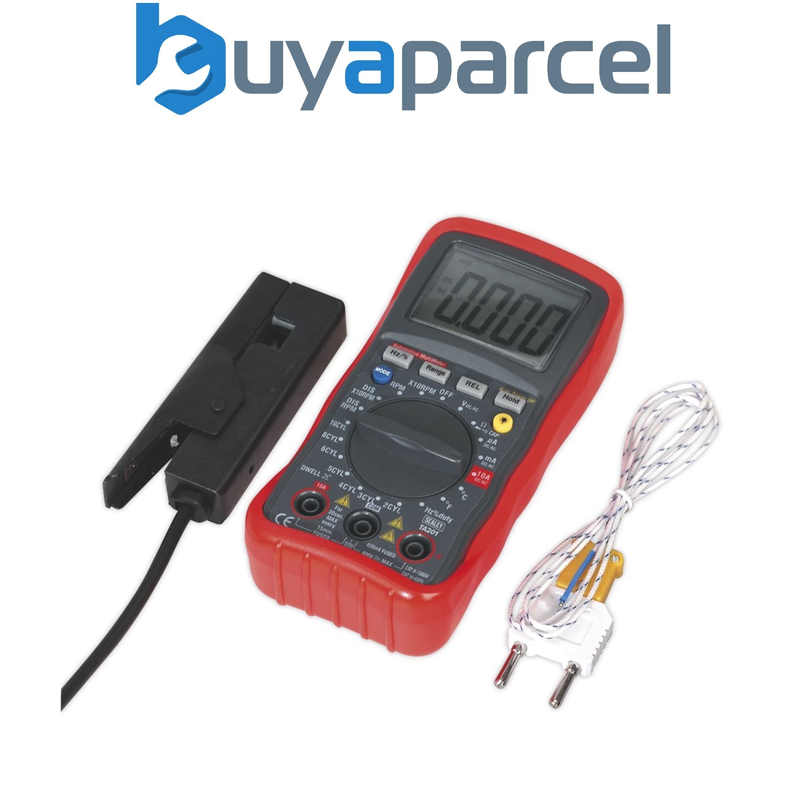 Sealey TA201 13-Function Digital Automotive Multimeter with Inductive Coupler