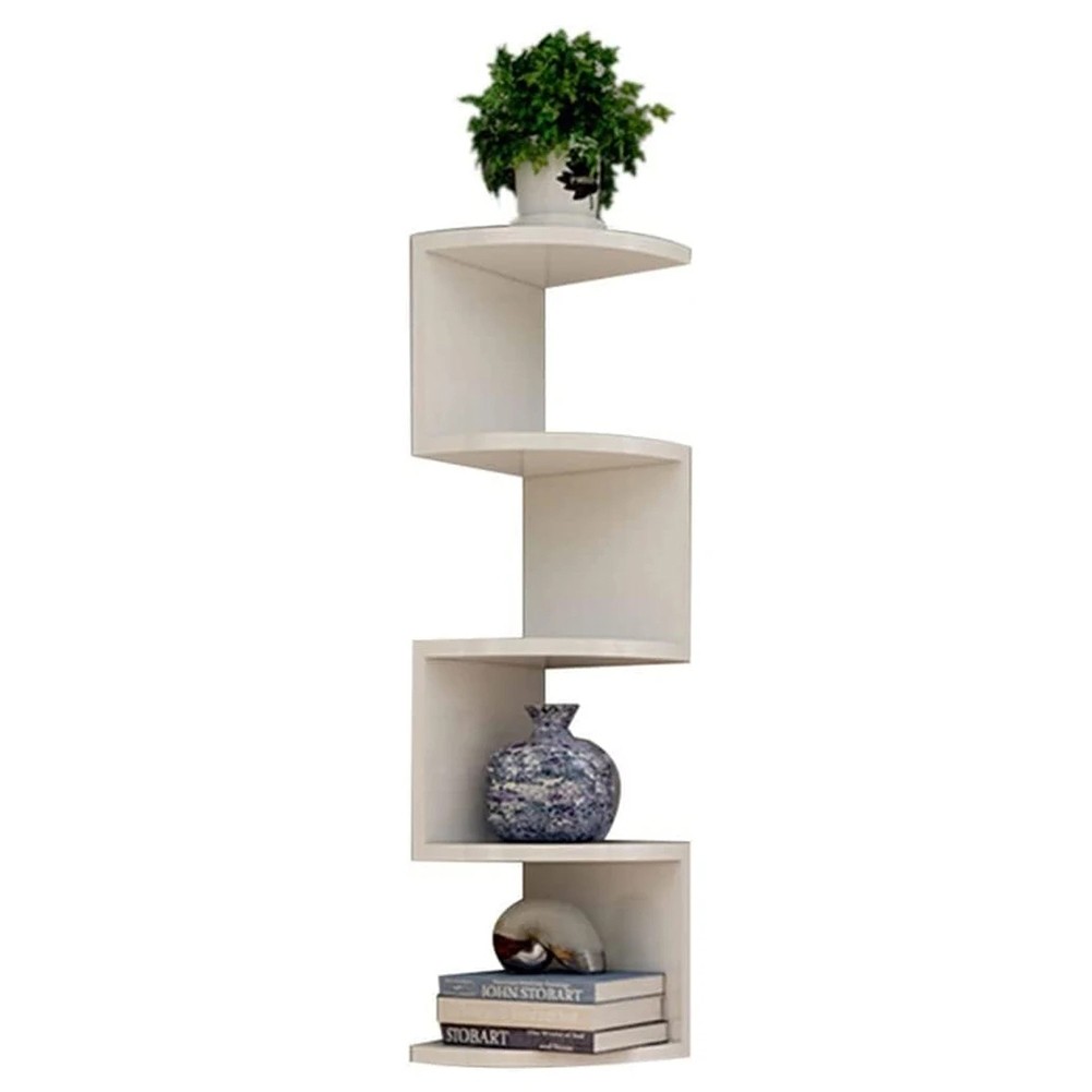 Wall Mounted Corner Storage Rack Classic Wall Rack 5 Layers Semicircular1408
