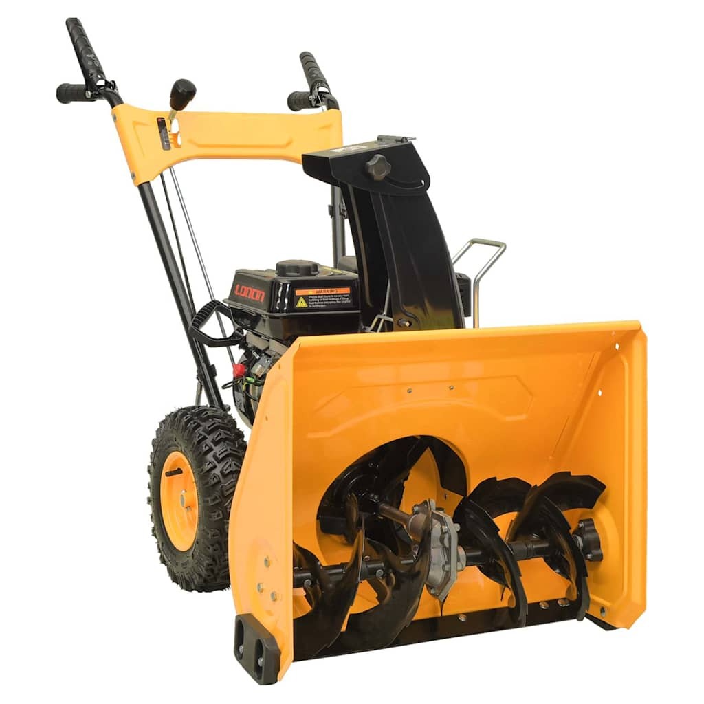Snow Thrower 6.5 HP Yellow and Black Commercial Blower Outdoor vidaXL
