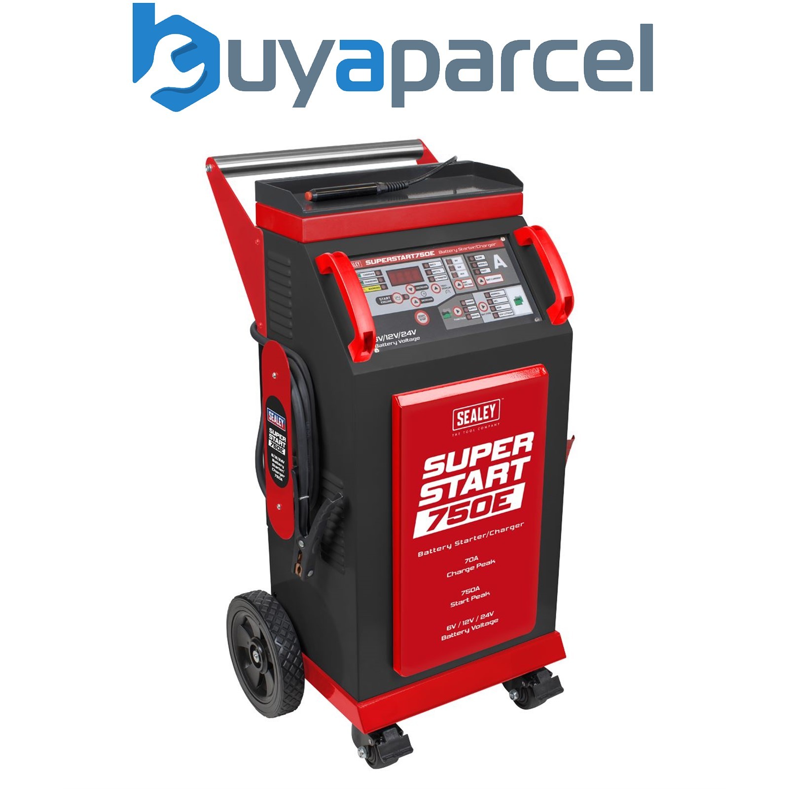 Sealey SUPERSTART750E 6/12/24V Battery Starter/Charger 750A