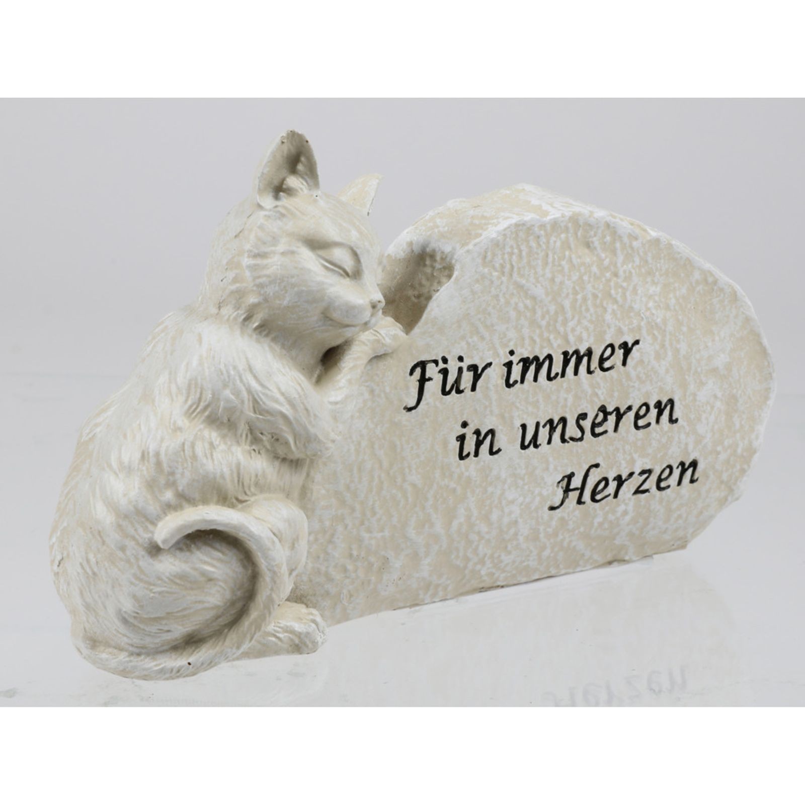 Decoration Tombstone Memorial Stone Decorative Figure Dog/Cat 16X5.5X9.7 Cm