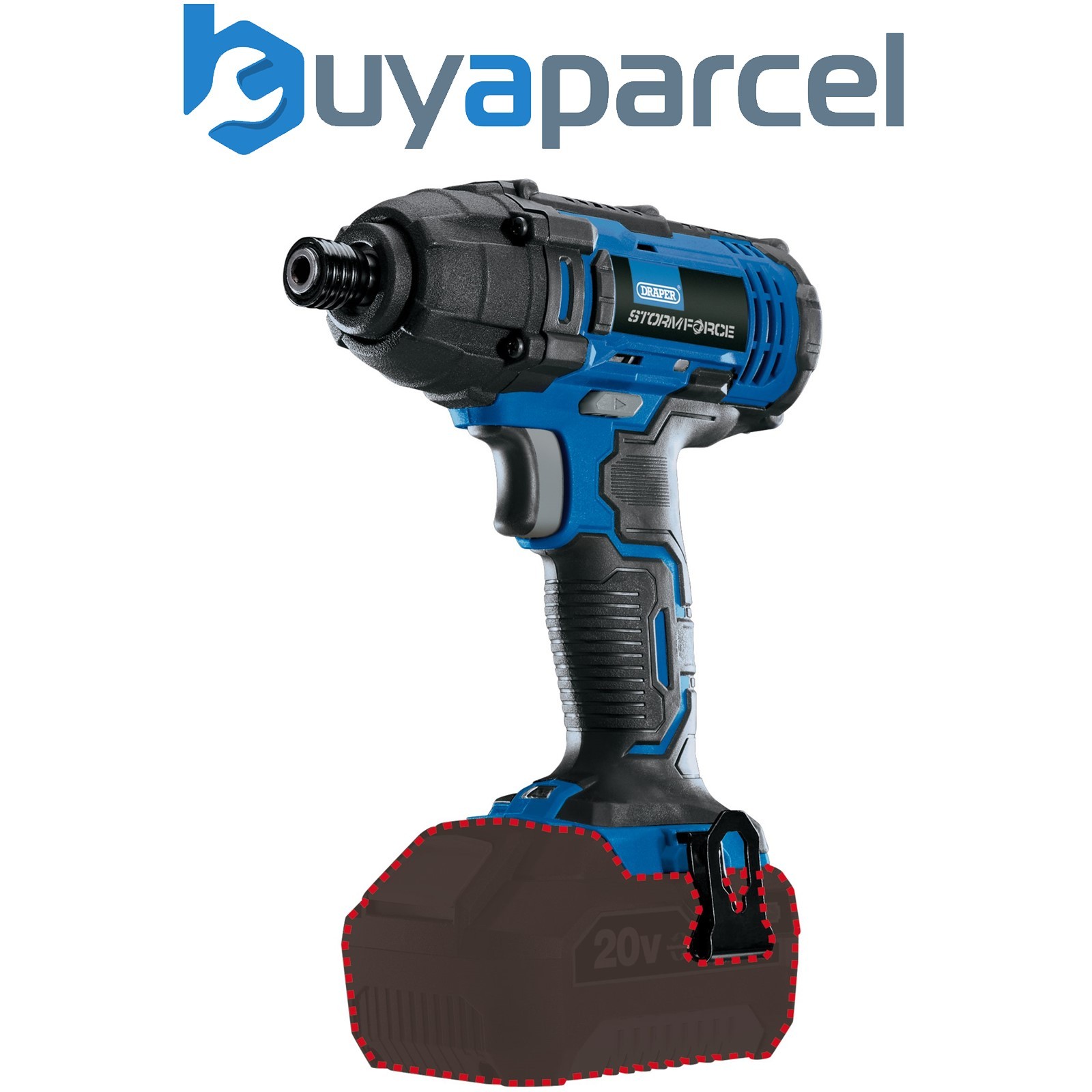 Draper 89520 Draper Storm Force 20V Cordless Impact Driver, 1/4" Hex. (Sold Bare