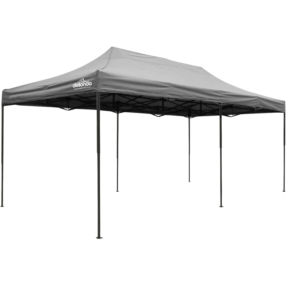 3x6m Pop-Up Gazebo - GREY Heavy Duty Frame & Water Resistant - Garden Pavillion