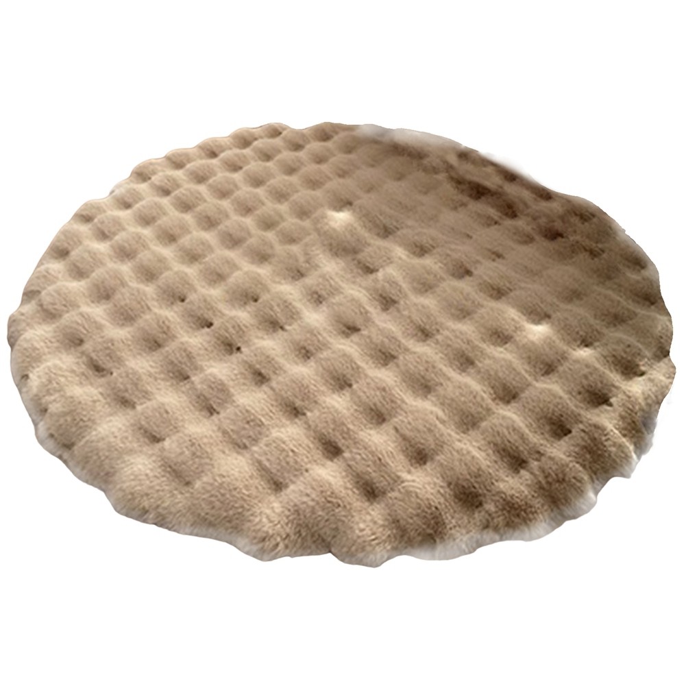 Round Carpets for Living Room Plush Floor Mat Soft Area Rugs Bedroom4324