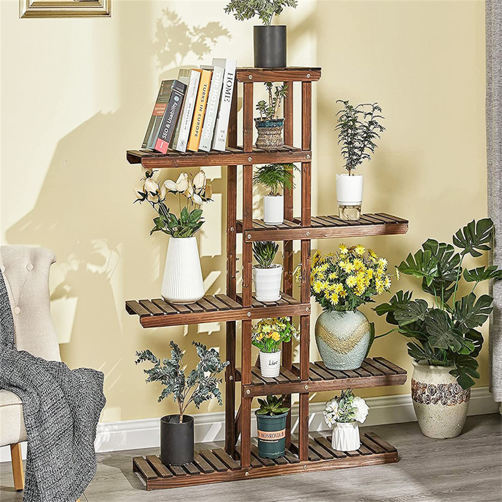 6 Tier Tall Plant Stand Flower Rack Holder for 12 Plant Pots Boho Gardening Gift