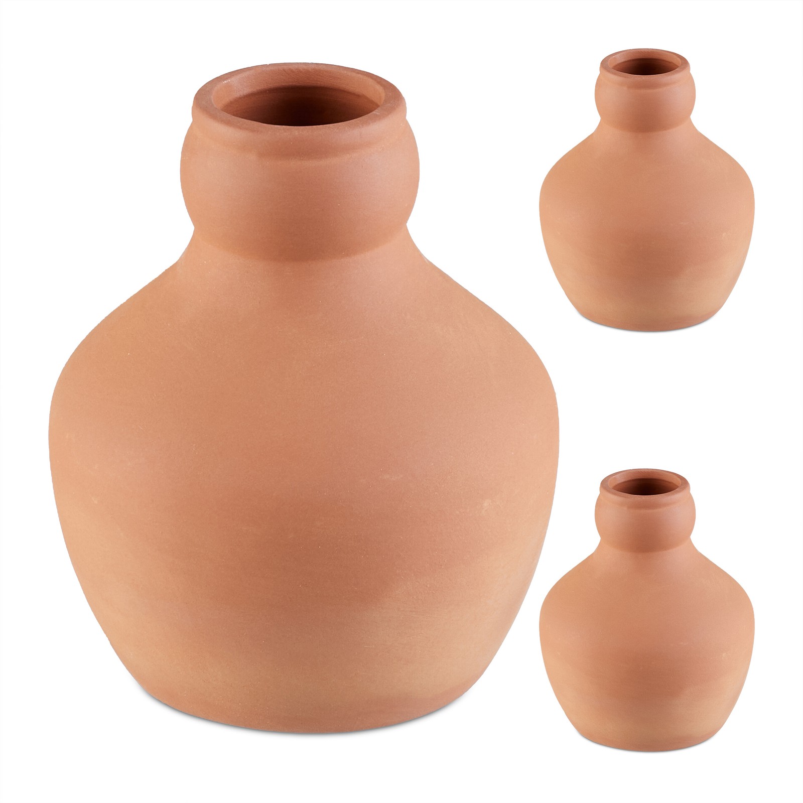 Olla Clay Watering Stakes Plant Waterers Globes Spikes Garden Ceramic Set of 3