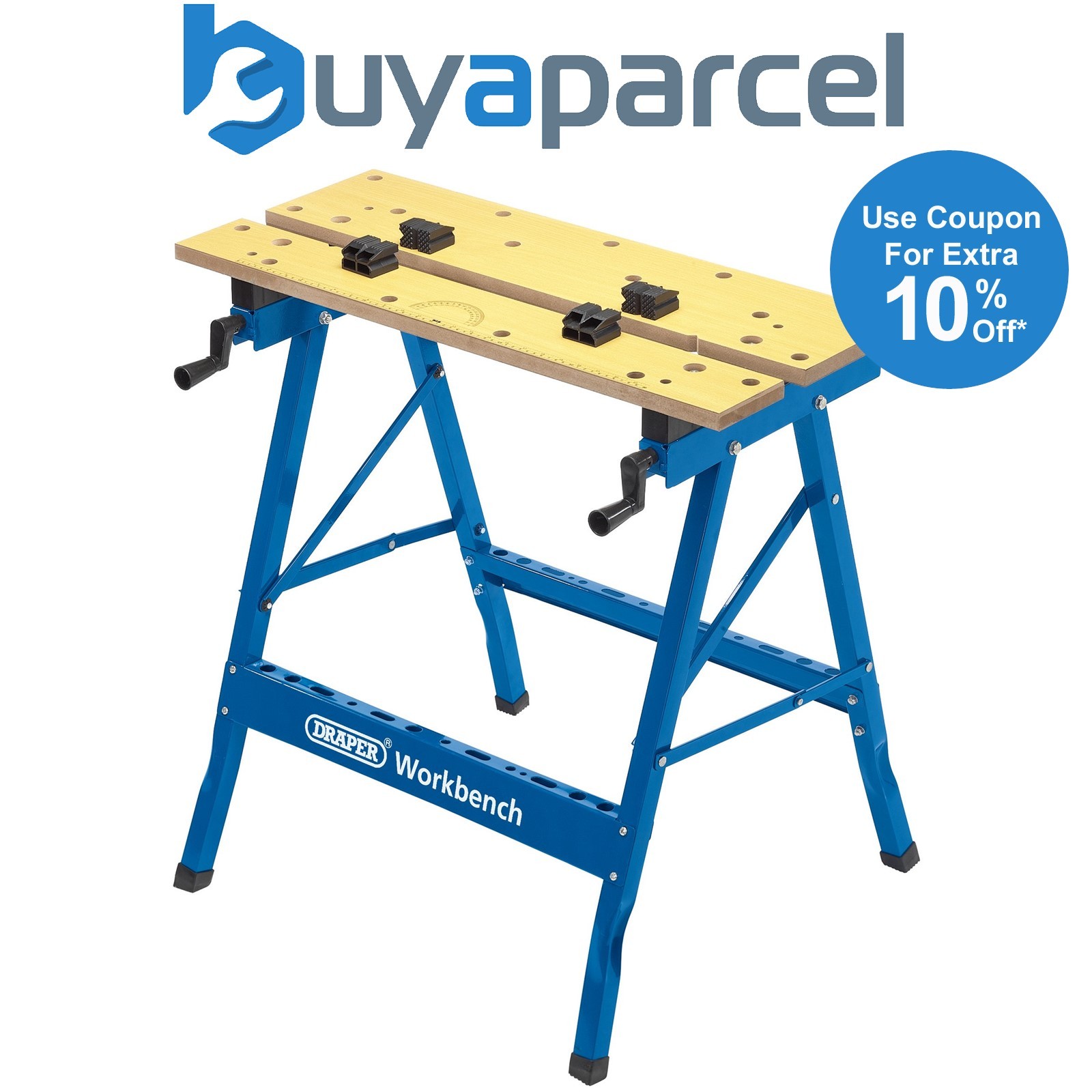 Draper 21353 Fold Down Workbench, 800 x 800 x 655mm