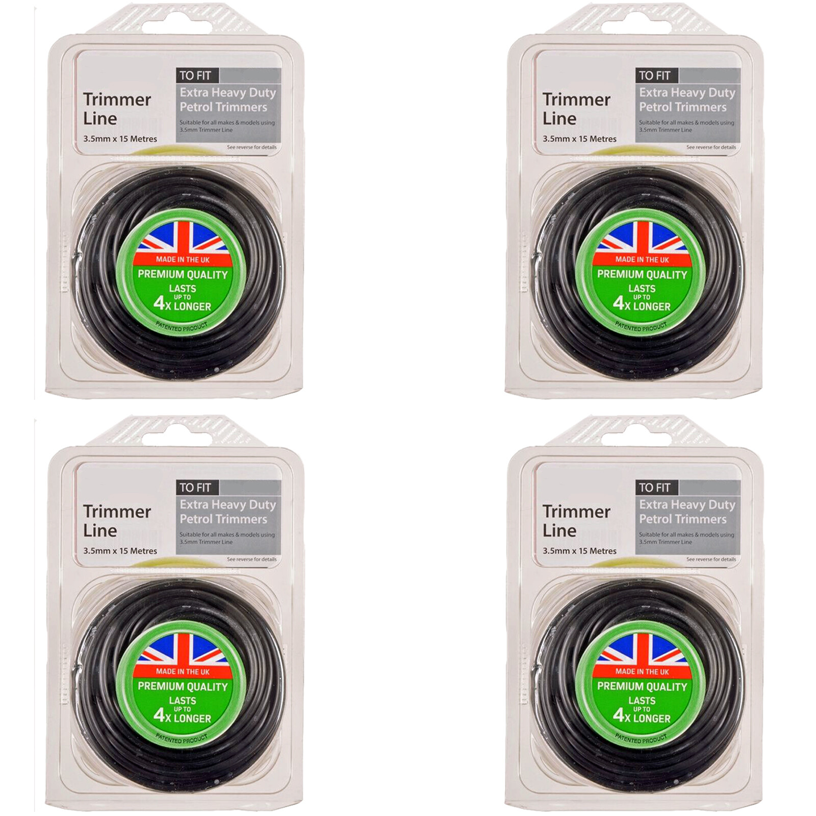 Round Strimmer Line 3.5mm x 60m for Extra Heavy Duty Petrol Trimmer Brush Cutter