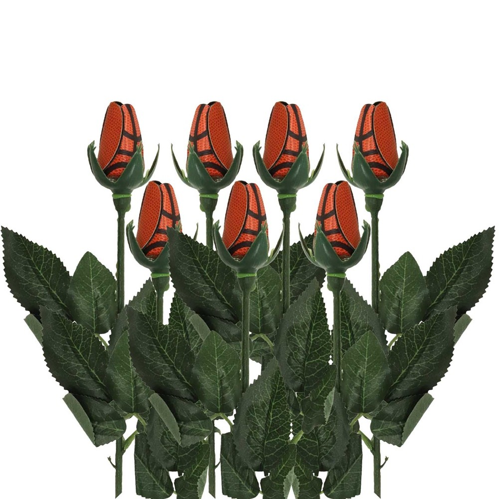 Softball Rose Sport Leather Rose Handmade Artificial Softball Flowers Gift4657