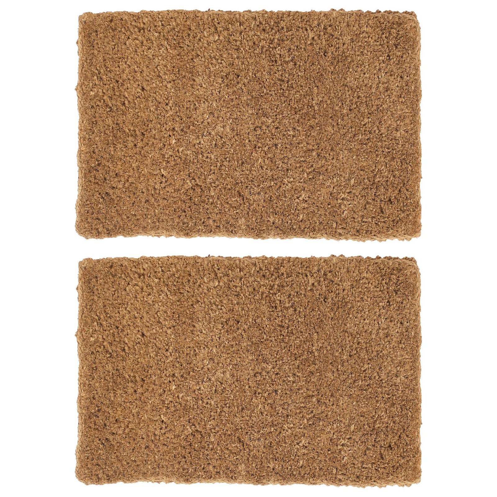 2x Premium Handmade Coir Door Mats 90cm x 60cm Large Heavy-Duty Kitchen Barrier