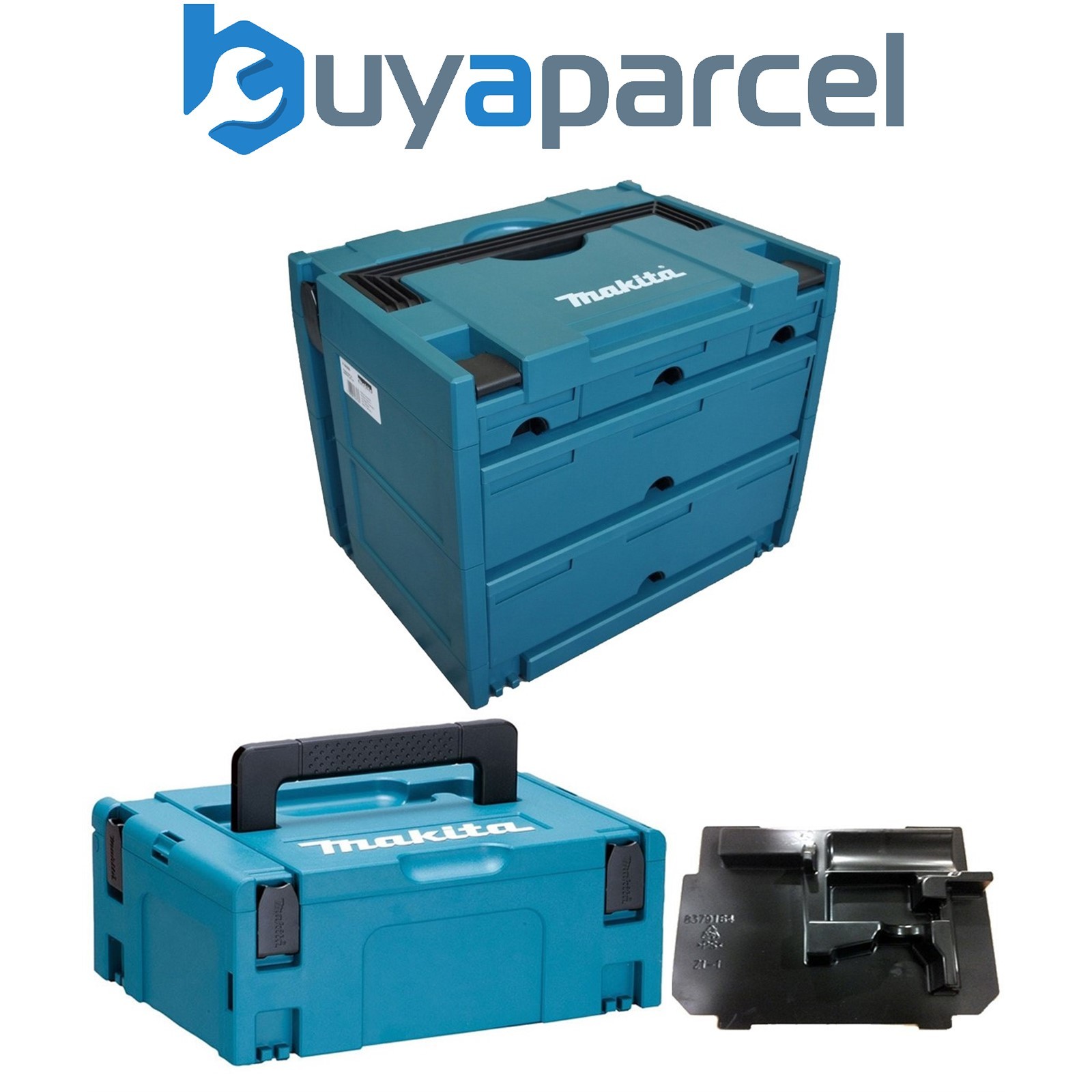 Makita P-84349 MAKPAC 5 Drawer Stacking Connector Tool Case TYPE 4 + 2 + Inlay