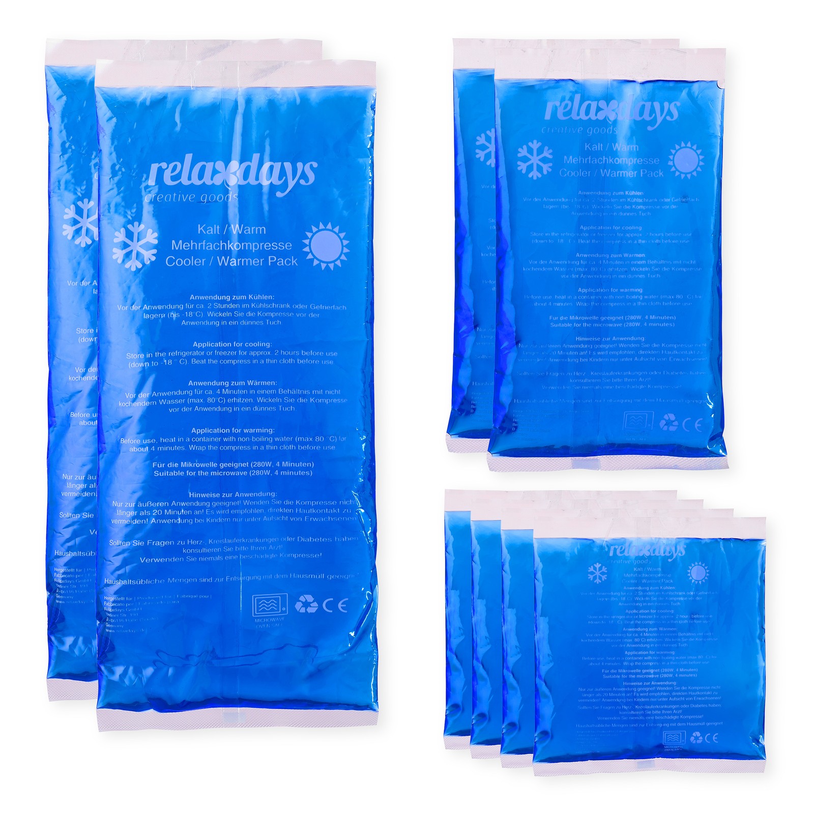 Cold gel pack Reusable Ice Compress Multi-use Blue Hot and Cold Therapy Pack