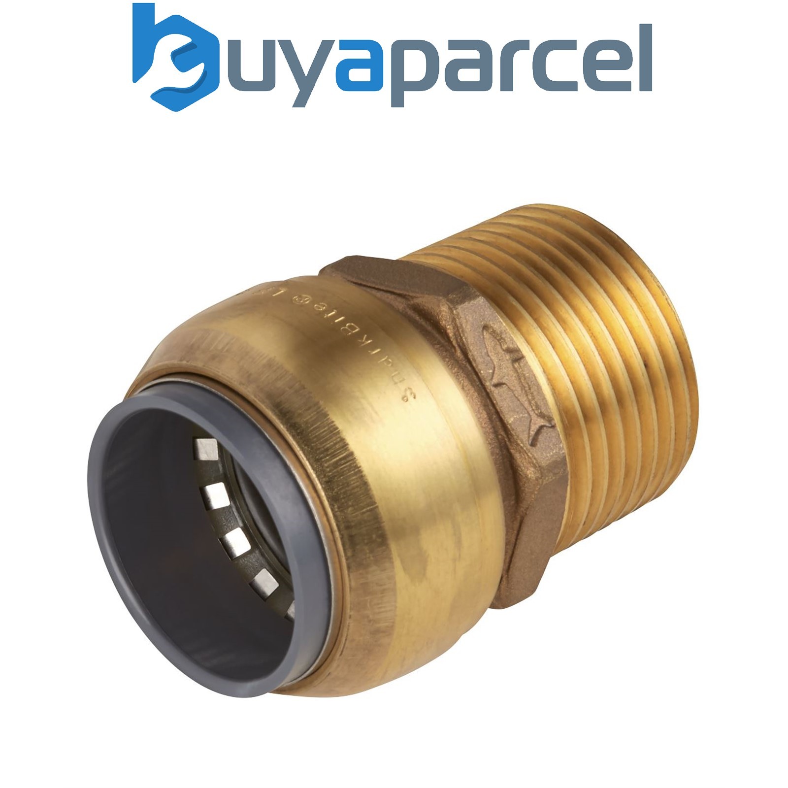 Sealey SBA15BSA SharkBite&reg; Brass Straight Adaptor 15mm x 1/2"BSPT