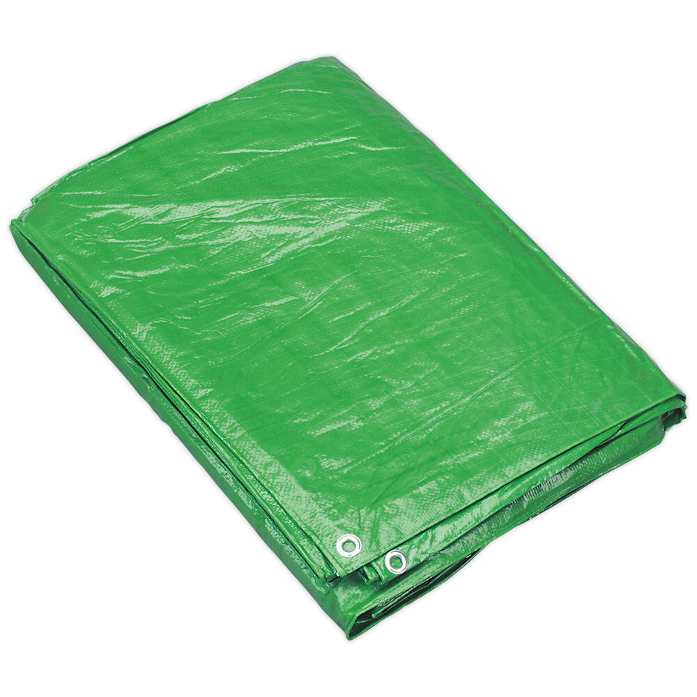 Sealey TARP810G Tarpaulin 2.44 x 3.05mtr Green