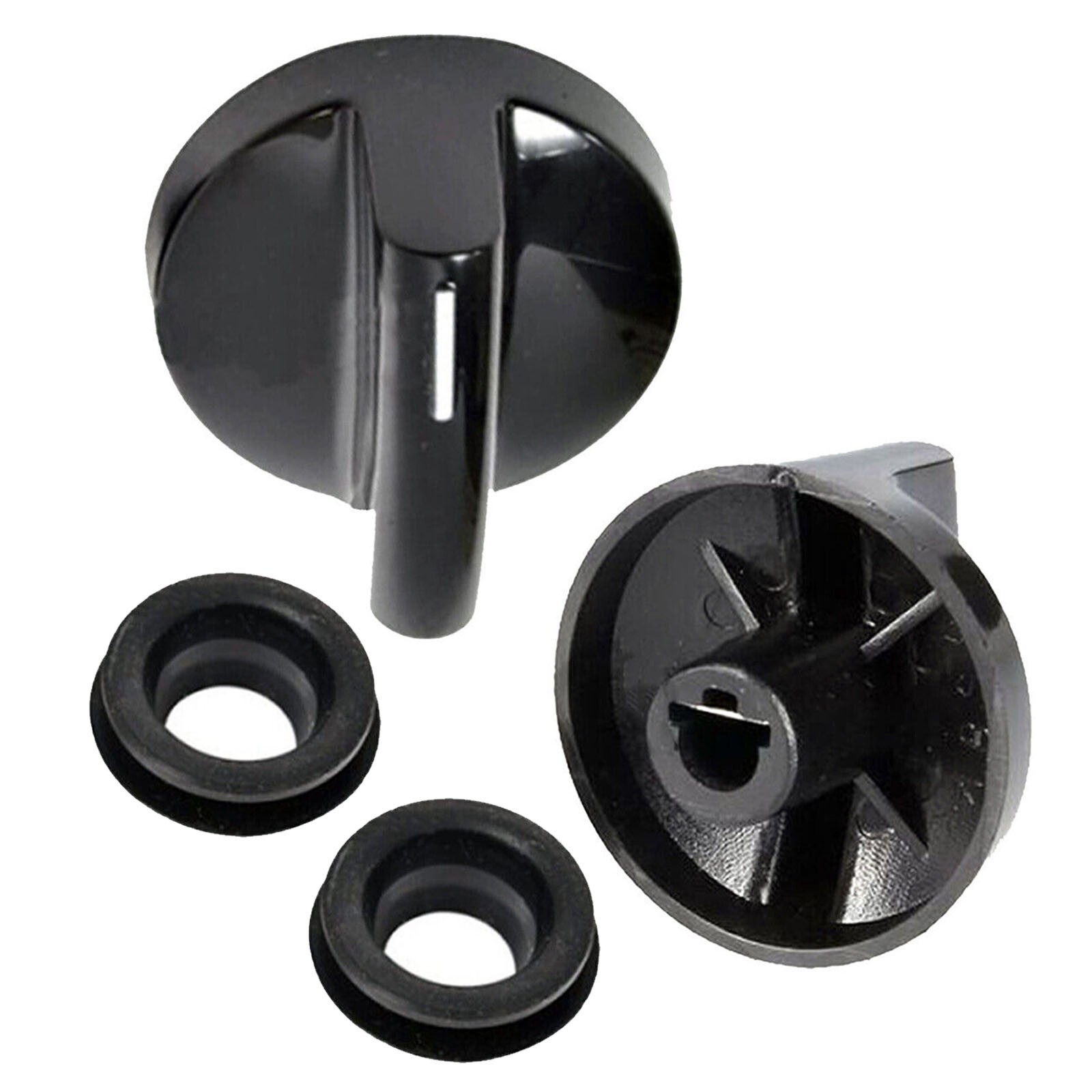 Control Knob Black for MIELE KM361G KM363G KM371G KM391G KM520 KM523 Oven x 2