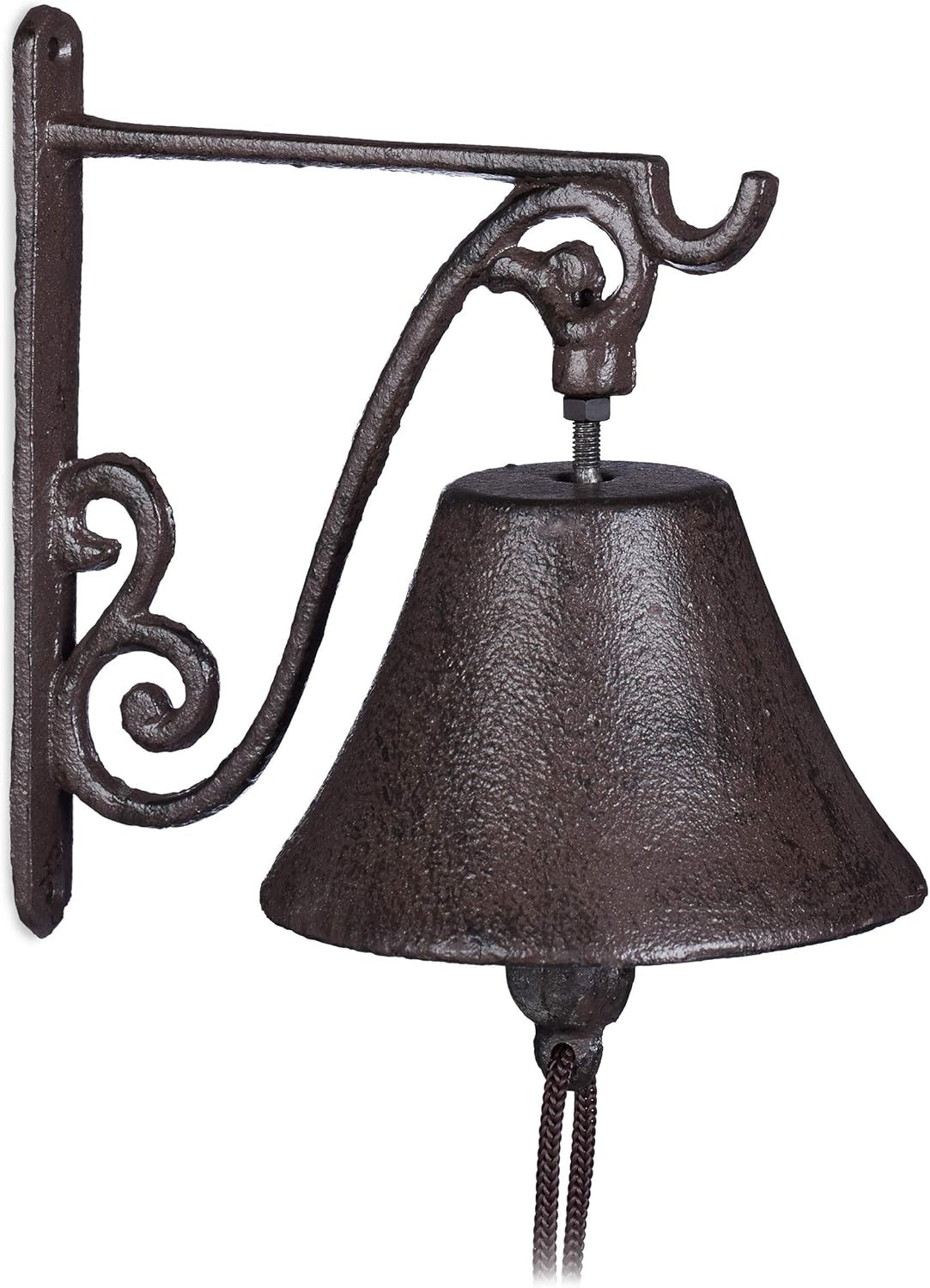 Relaxdays Cast Iron Doorbell, Country Look, Clear Sound, Garden Ornament, Weath