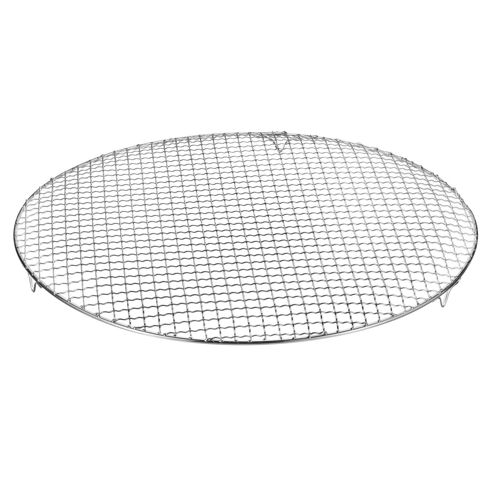 Round Cooking Rack 17.7" 201 Stainless Steel Barbecue Grill with 20mm Legs