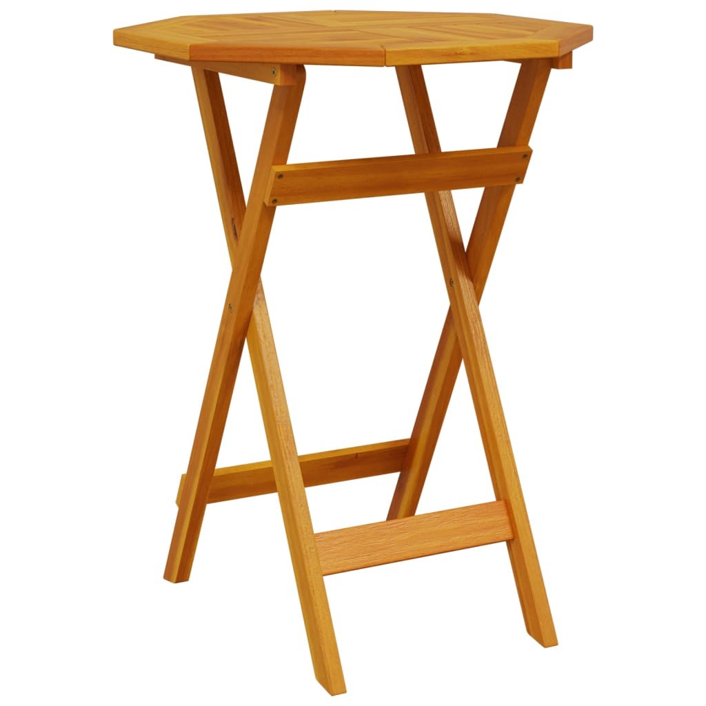 Solid Acacia Wood Folding Garden Table Outdoor Dining Bistro Table vidaXL