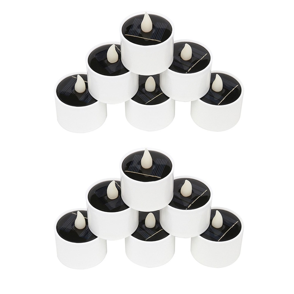 Solar LED Candles Light Outdoor Flameless Solar Lights Rechargeable2793