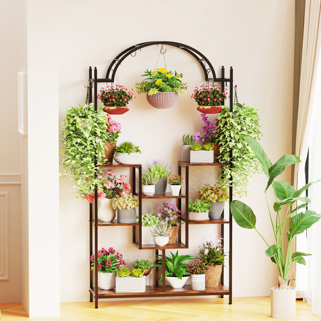 Corner Plant Stand Large Flower Plant Display Rack Holder Bookcase Shelf