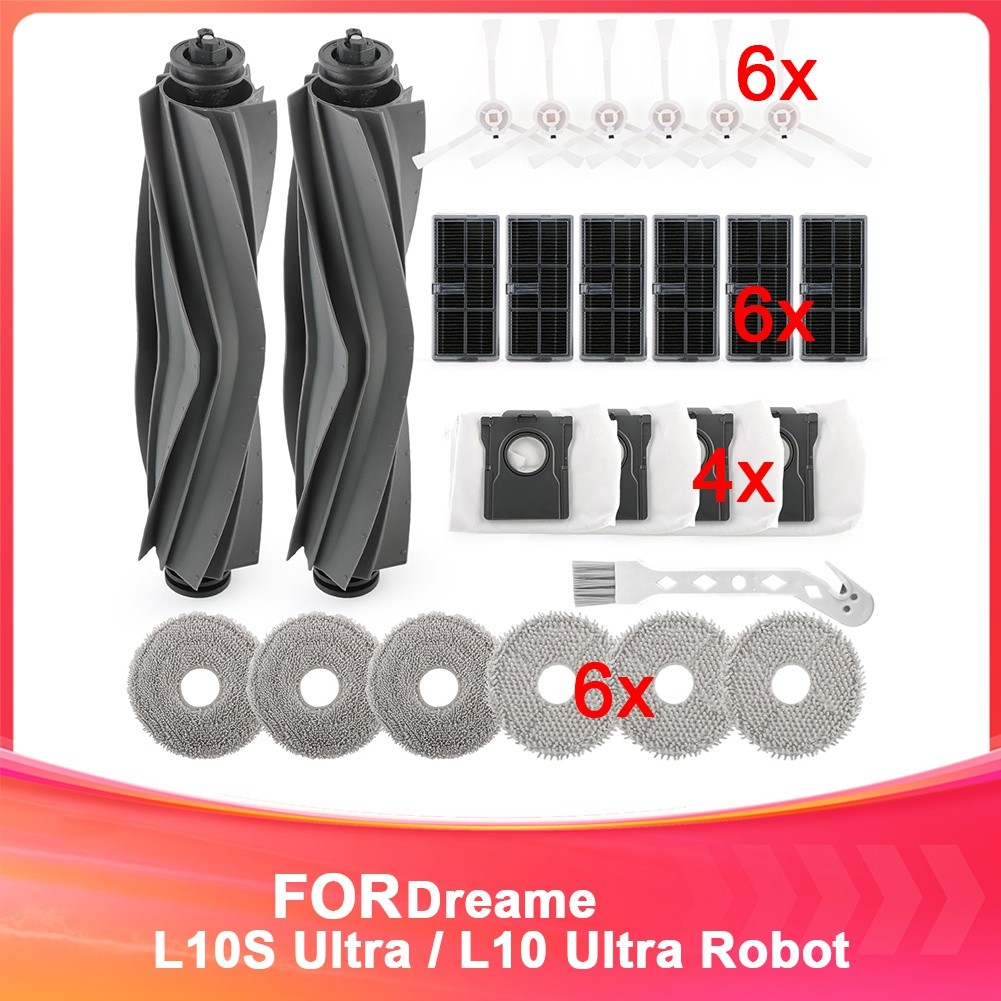 Replacement Accessories for L10s Ultra /L10 Ultra Robot Vacuum Main Brush4590