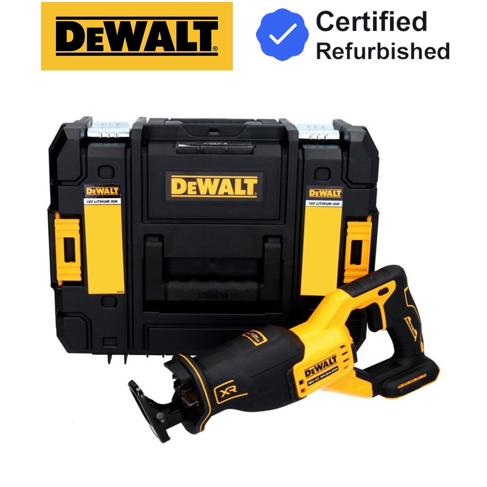 Dewalt DCS382NT 18v XR Brushless Reciprocating Recip Saw Bare DCS382N + Tstak