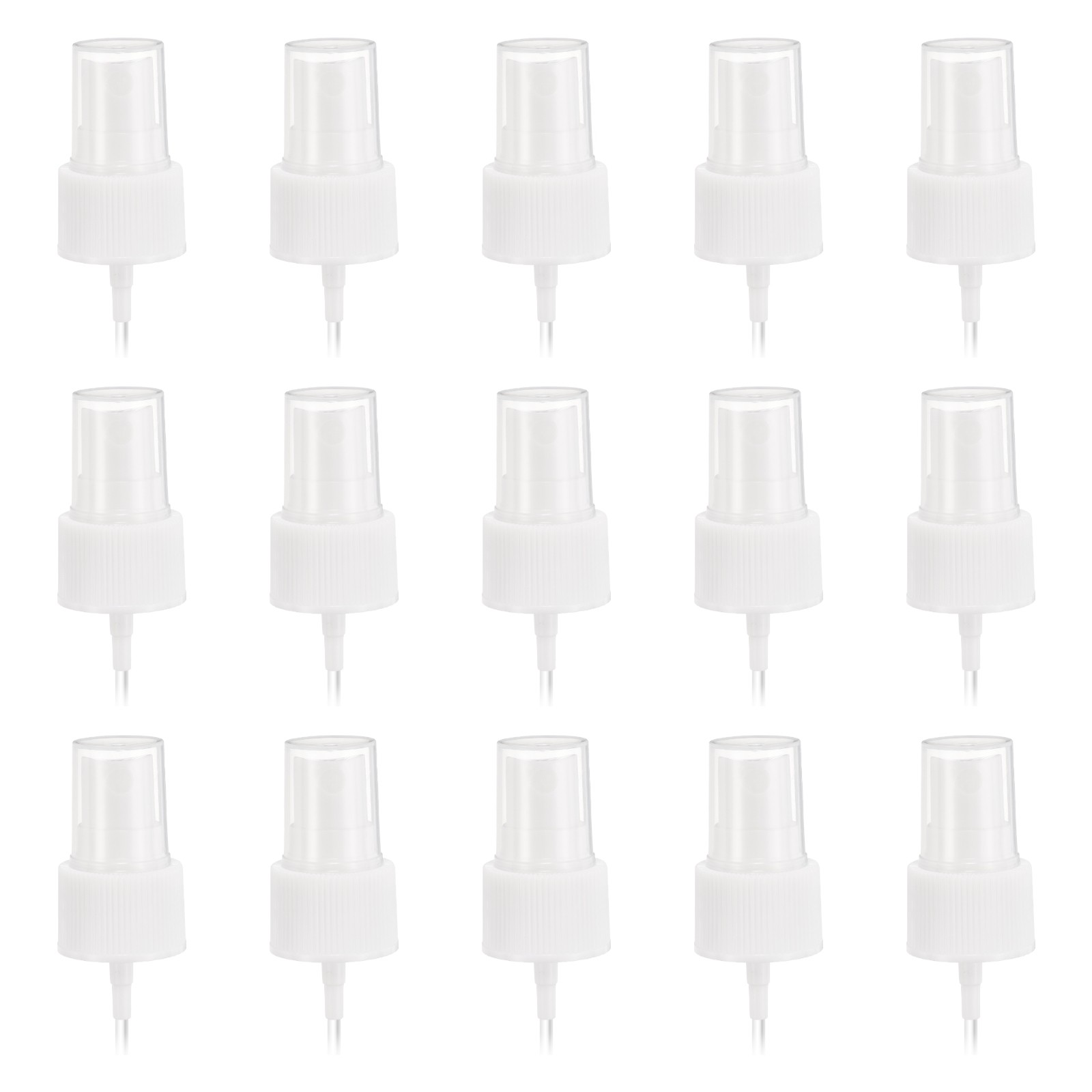 50 Pcs White Spray Top, 24/410 Fine Mist Sprayer Reusable Replacement Top