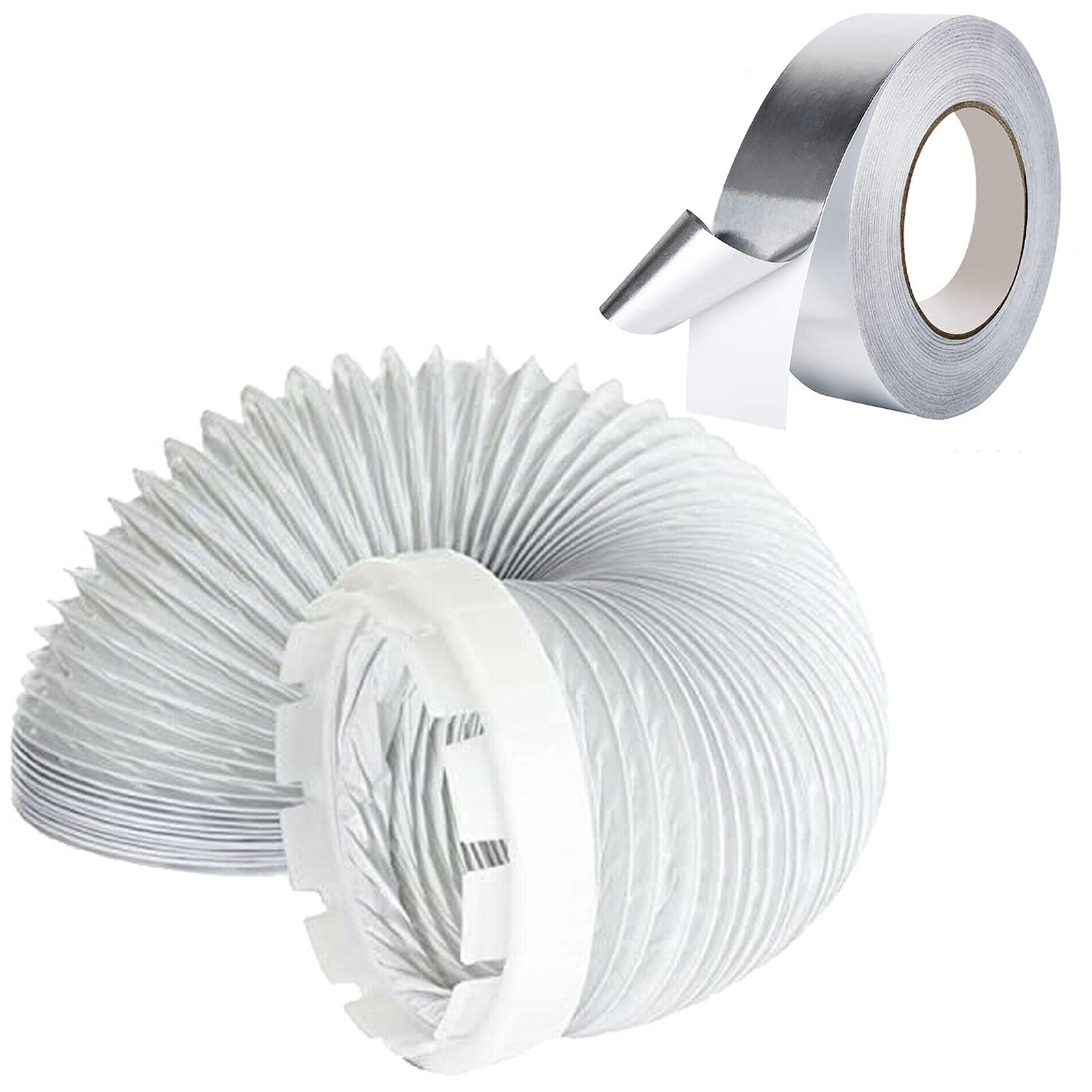 Hose & Adaptor Vent Kit for CREDA Tumble Dryer Steam Outlet Pipe + Foil Tape