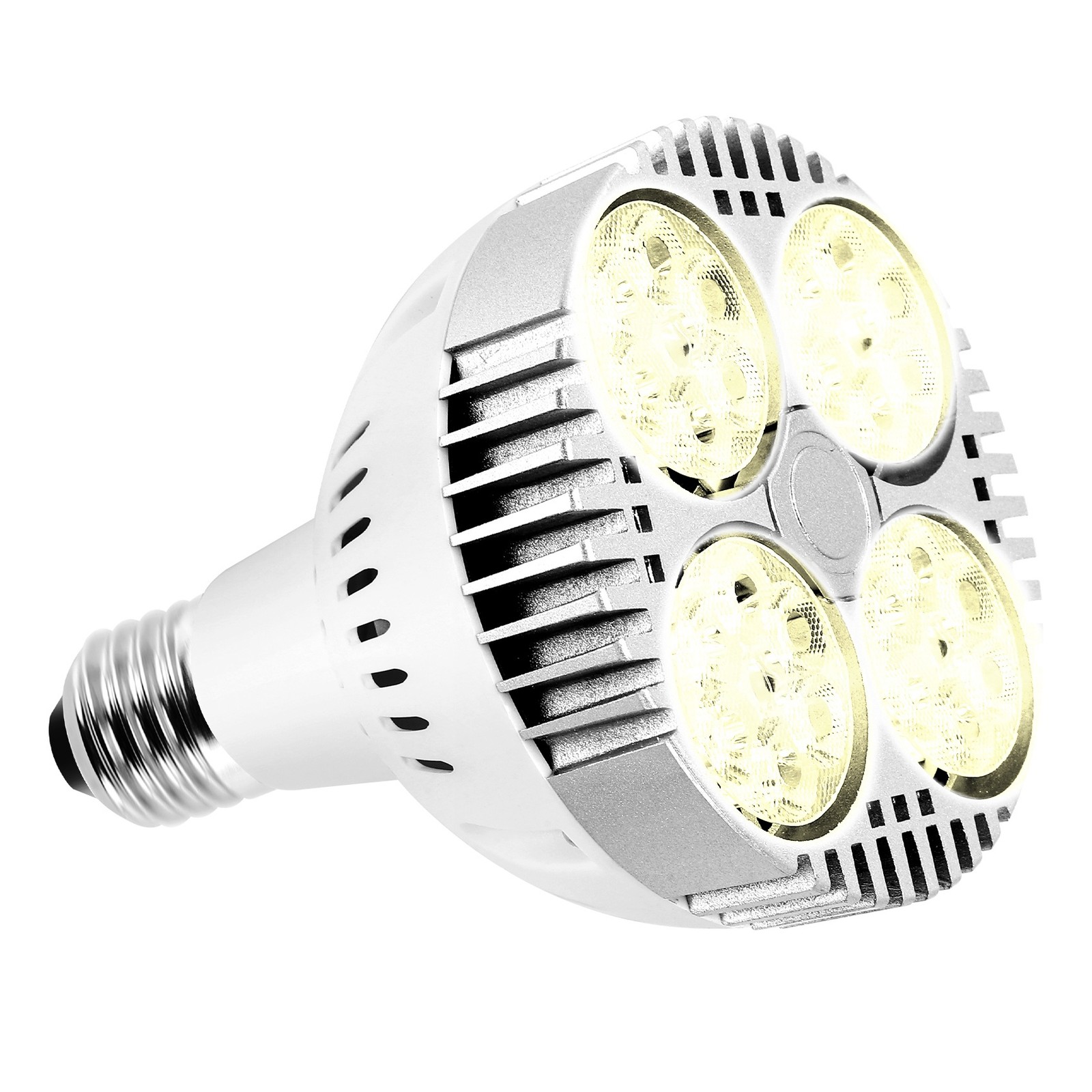 3X(E27 Plant Lamp Light Bulb 35W LED Plant Light Full Spectrum Warm White4061
