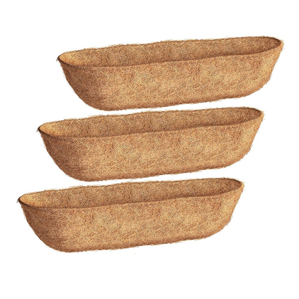 30 Inch 3 Pack Trough Liners, Coconut Coir Fiber for Wall Basket ,6068