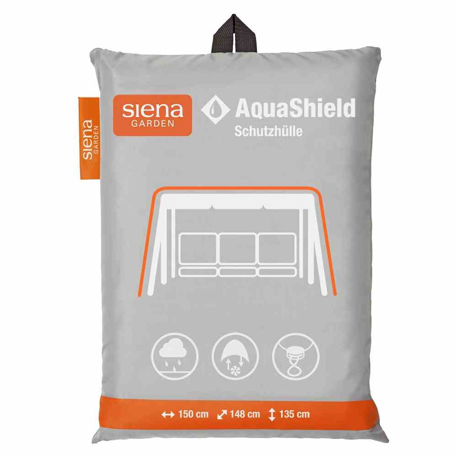 Aquashield Swing Cover 148x150xH135 cm Light Grey, 100% Polyester Tarp