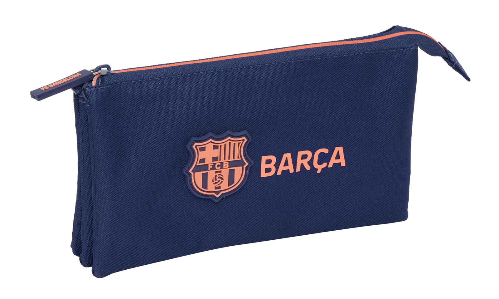 F.C.BARCELONA 2nd Team – Triple Pencil Case, Children's Pencil Case, Ideal for S