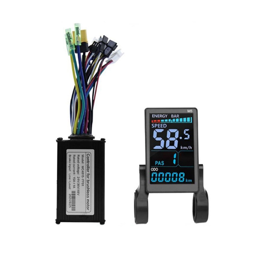 M5 Electric Bike Color LCD Display Meter 36V 48V/15A 6 Tube Sine 2467