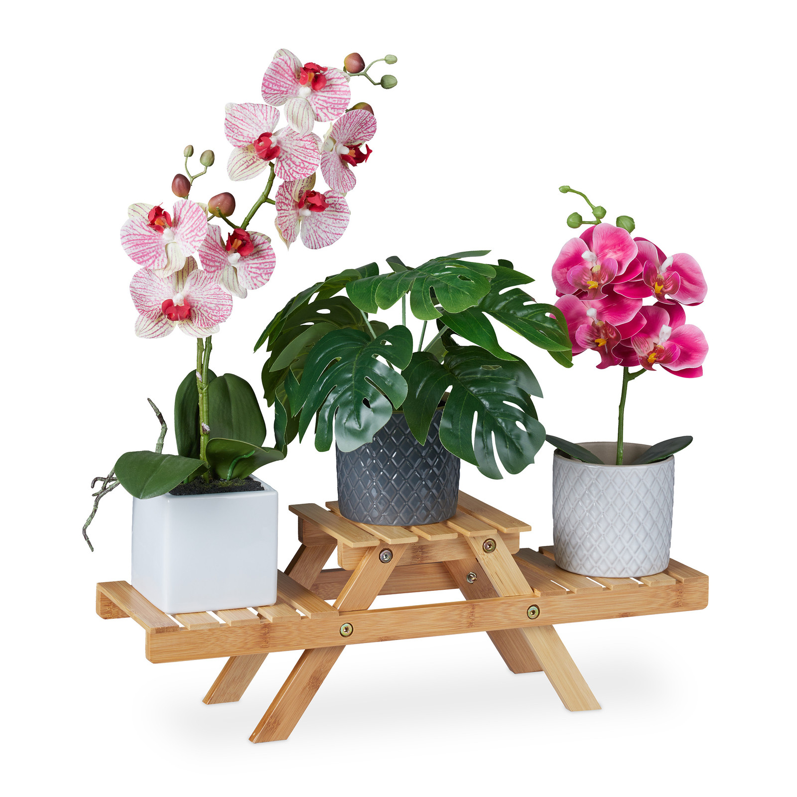 Plant stand Flower Rack 3 Tiers Lightweight Plant Shelf Tiered Plant Holder