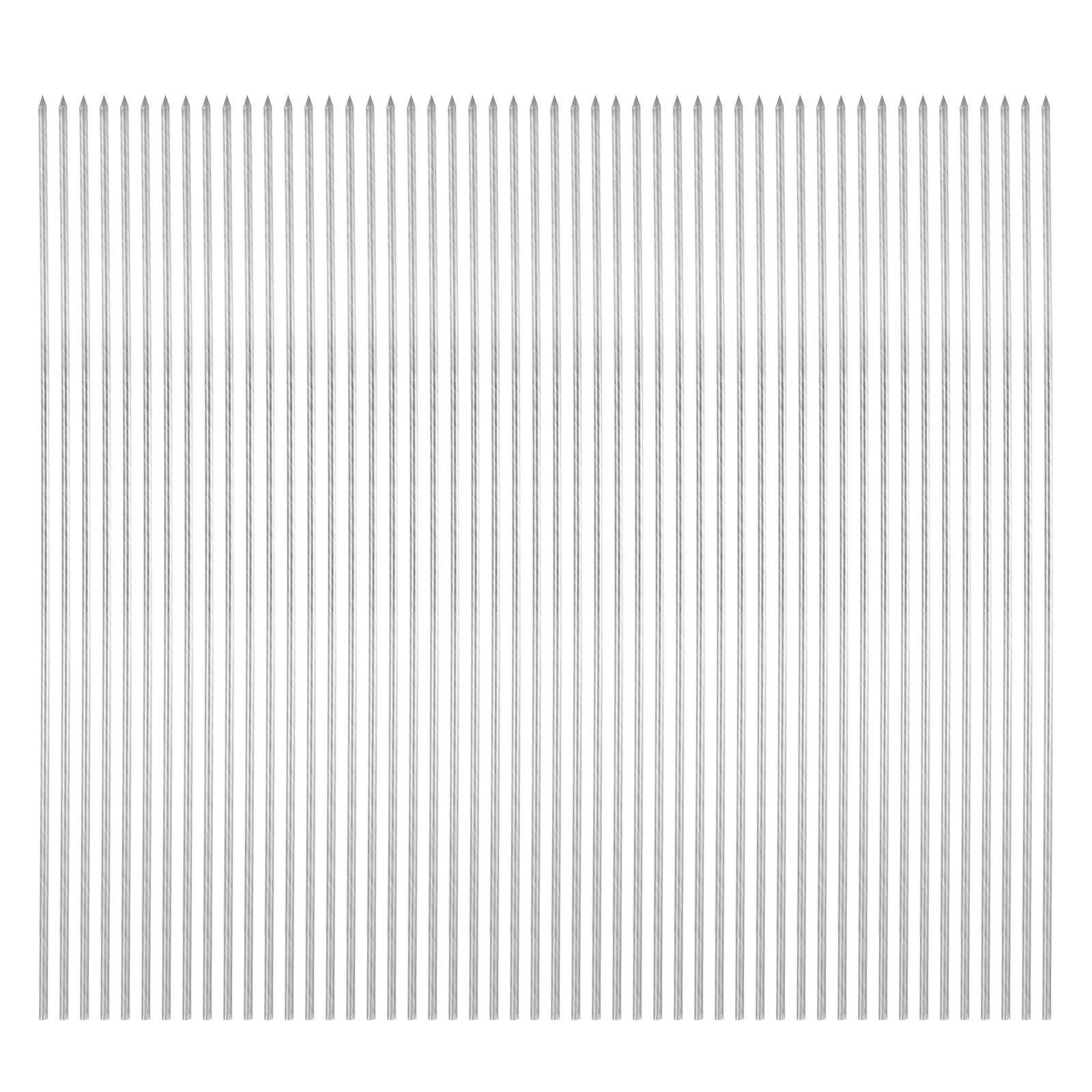 50pcs Kebob Skewers 33cm x 3mm Stainless Steel Round BBQ Grill Sticks