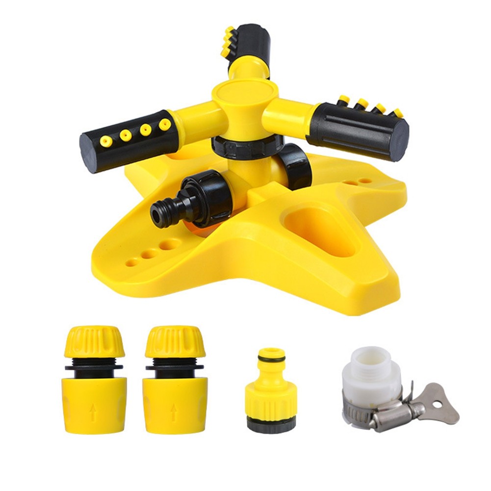 3X(360° Rotating Garden Lawn Sprinkler with Automatic Watering System2578