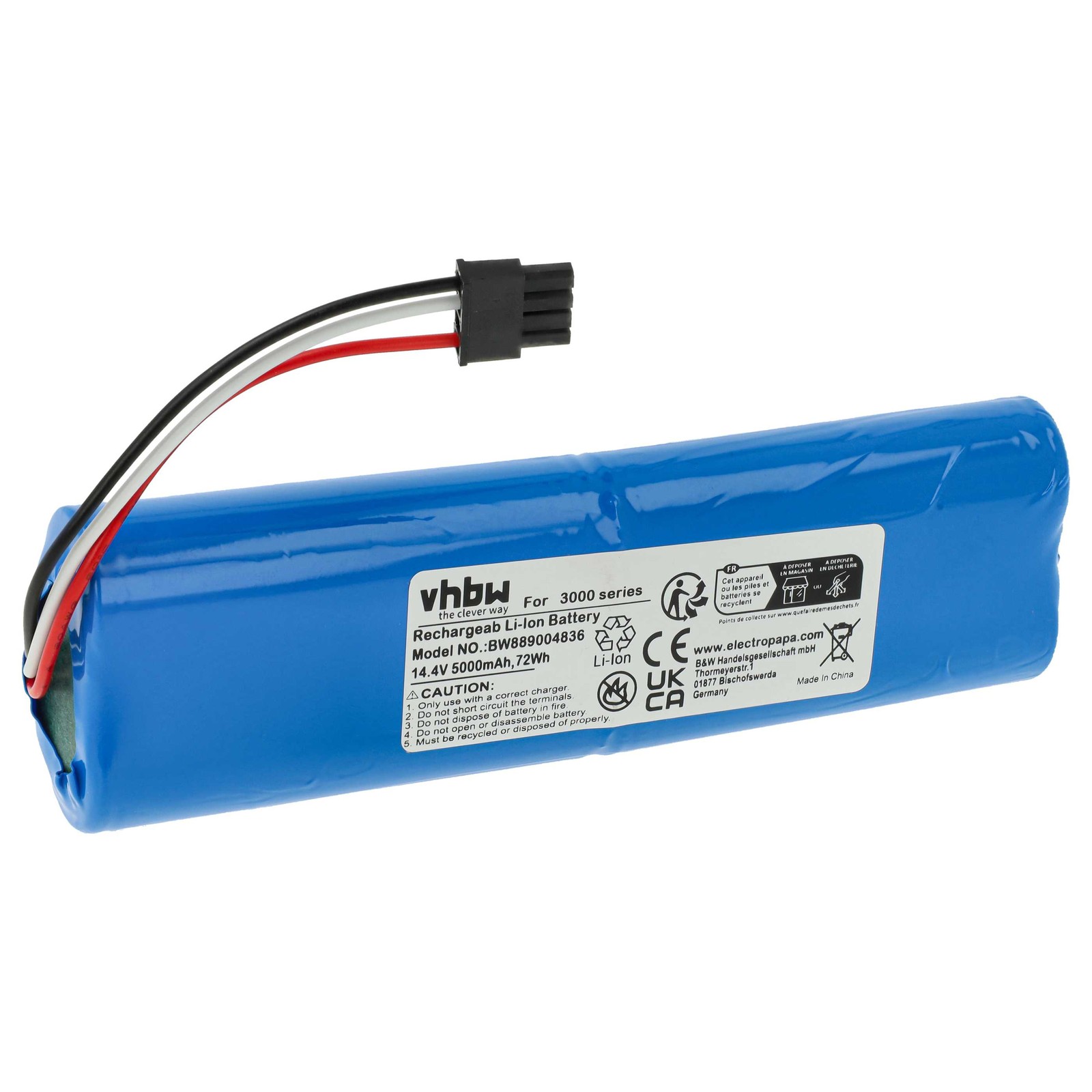 Battery for Philips HOMERUN 3000 XU3110/01 XU3110/02 5000mAh 14.4V
