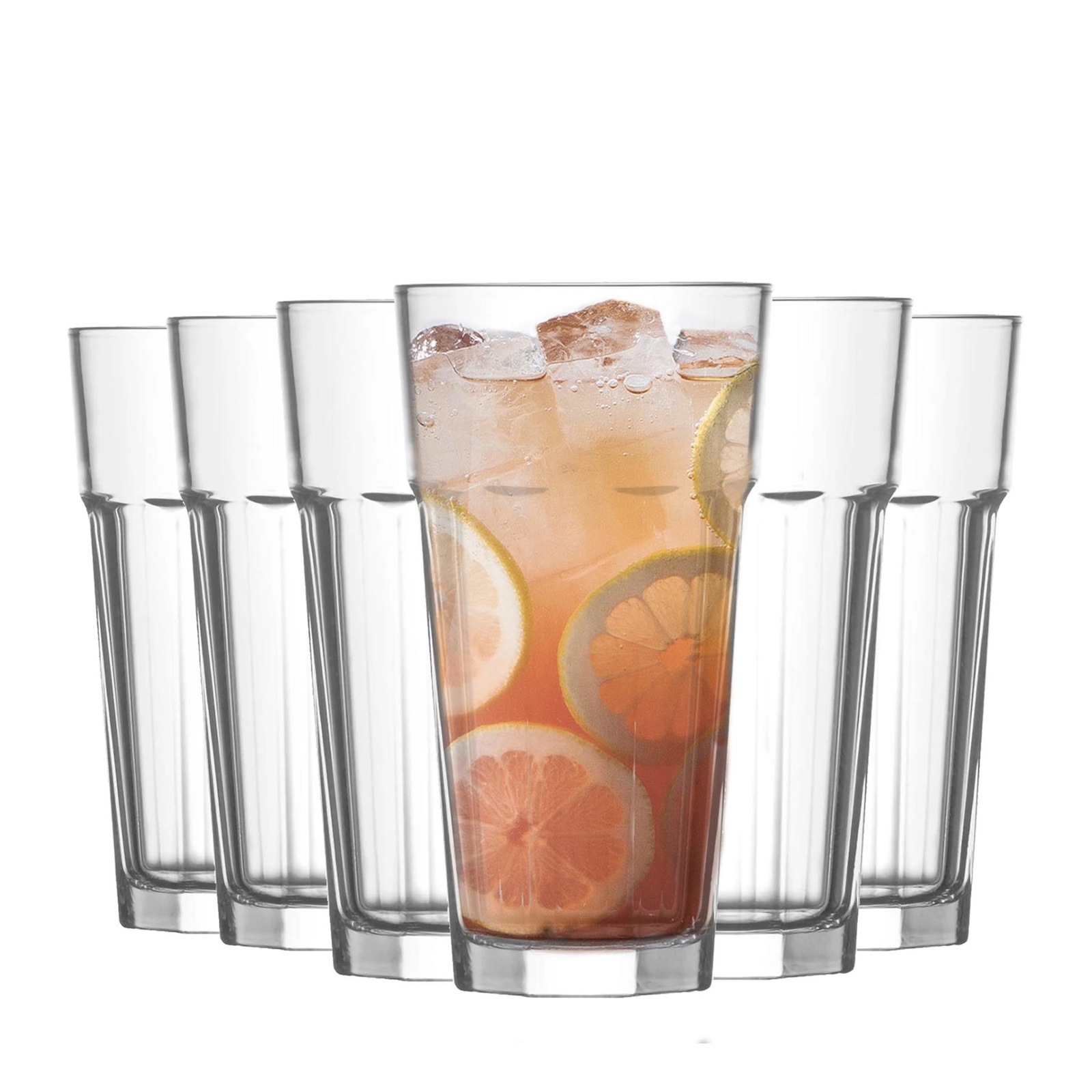 12x LAV Aras Highball Glasses Tall Glass Water Drinking Tumblers Set 360ml