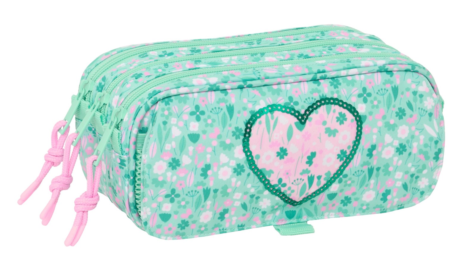 Safta CUORE – Triple Big Pencil Case, Children's Pencil Case, Ideal for School A