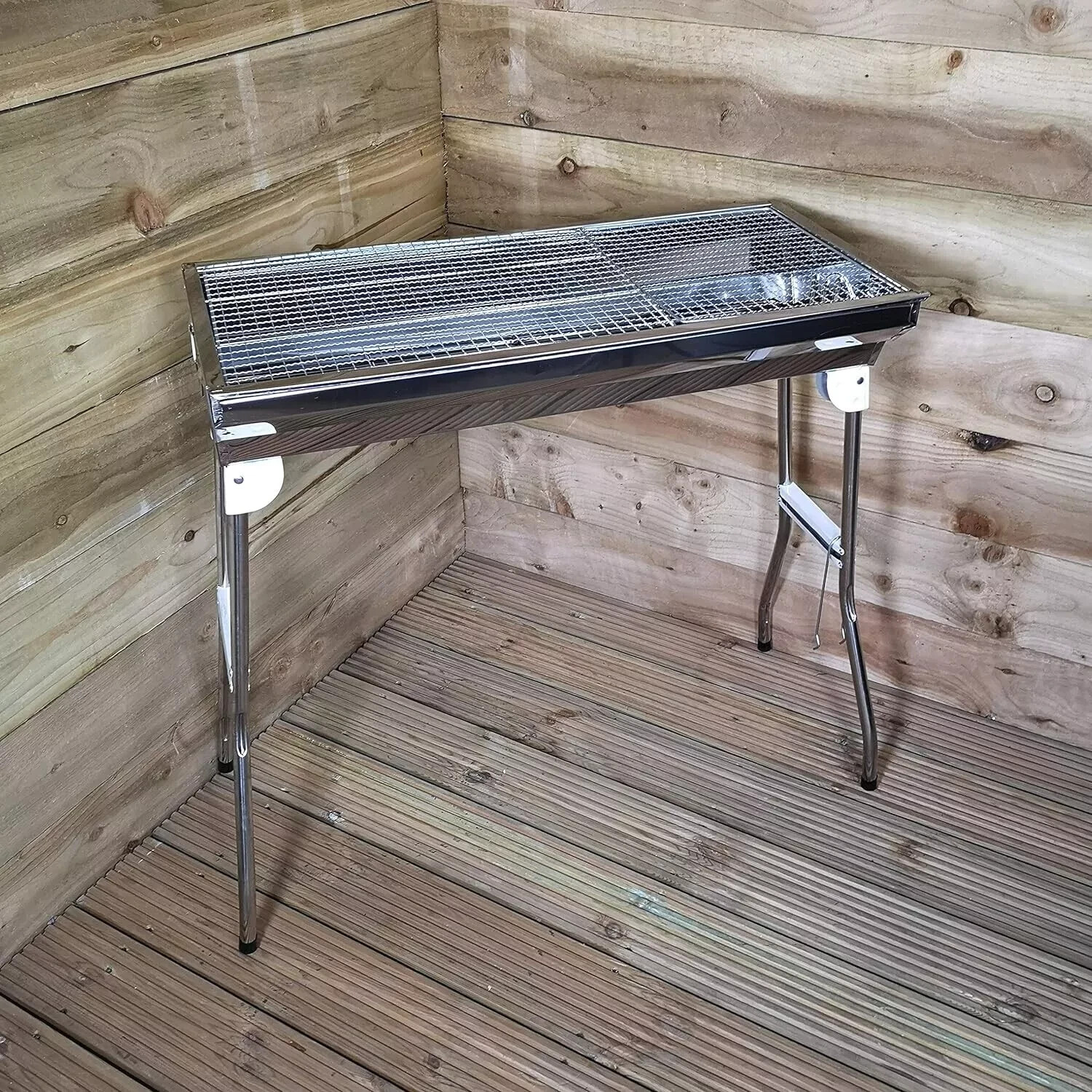 Large Portable BBQ Grill Garden Outdoor Brazier Camping Griddle Barbeque Fold