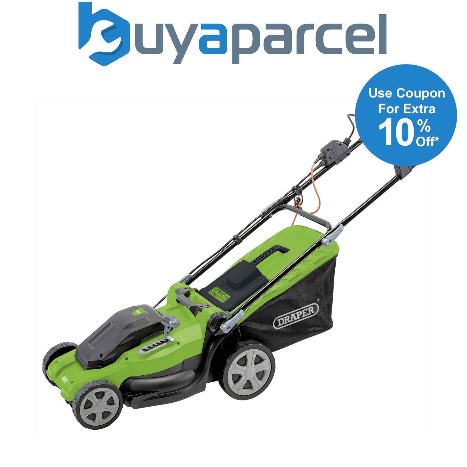 Draper 20535 230V Lawn Mower, 400mm, 1600W