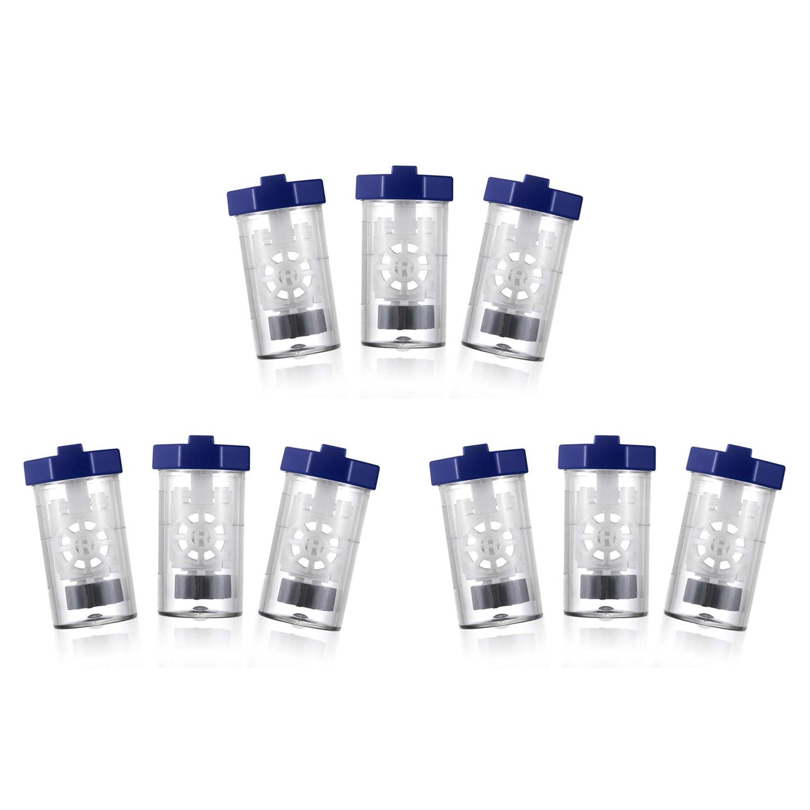 9 Pieces Hydrogen Peroxide Case Cleaner, Eye Scleral Stiff Clip Washer9319