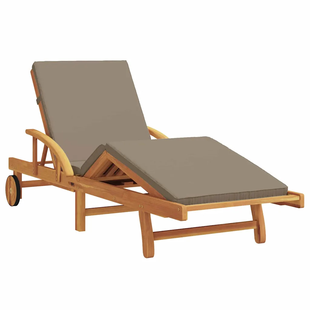 Sun Loungers Outdoor Lounger Sun Bed Garden Day Bed Solid Wood Acacia vidaXL