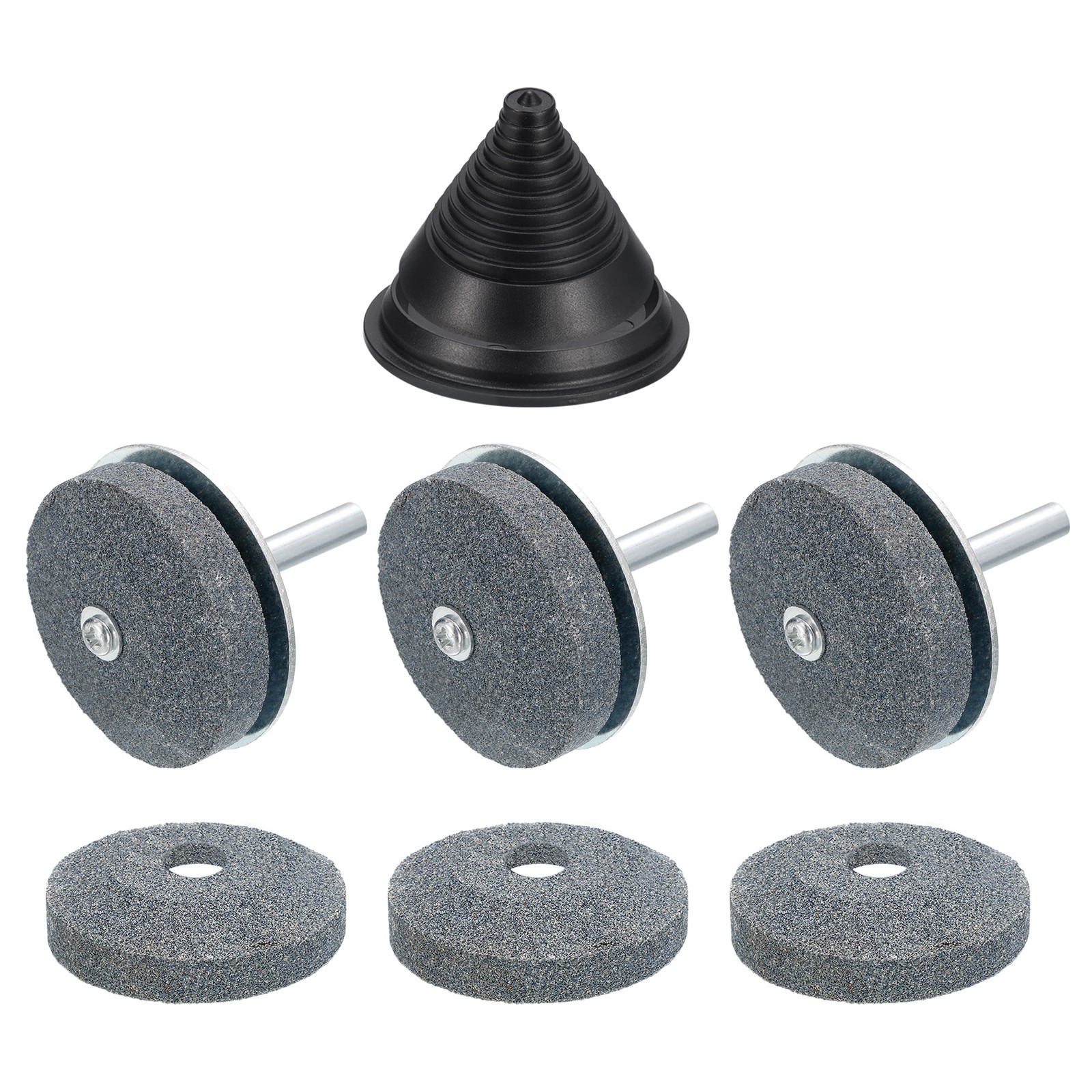 Lawn Mower Blade Sharpener Kit Lawnmower Sharpen Kit for Power Drill 3Pcs