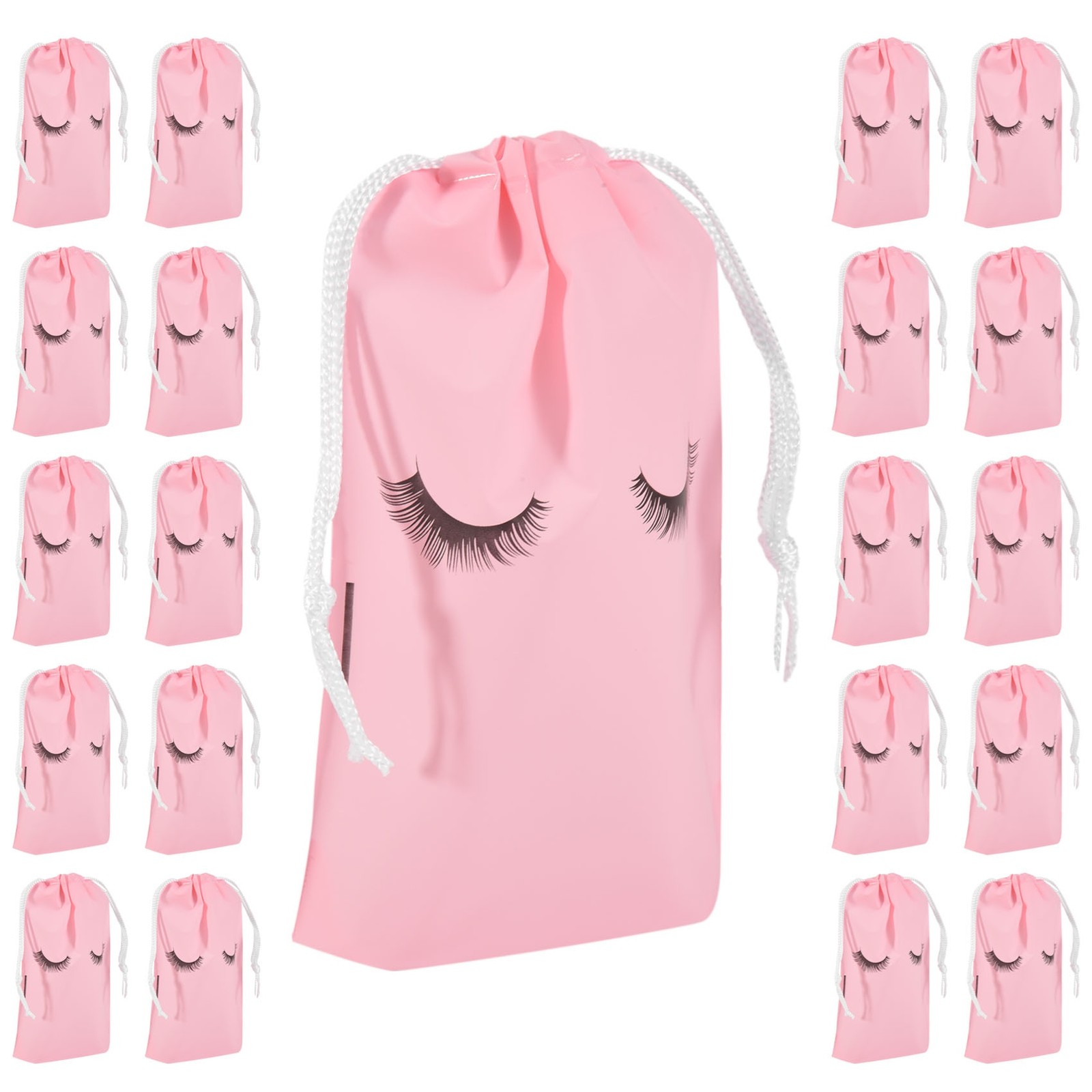 2X(100Pcs Lash Bags for Clients Lash Goodie Bags for Clients Lash Aftercare6989