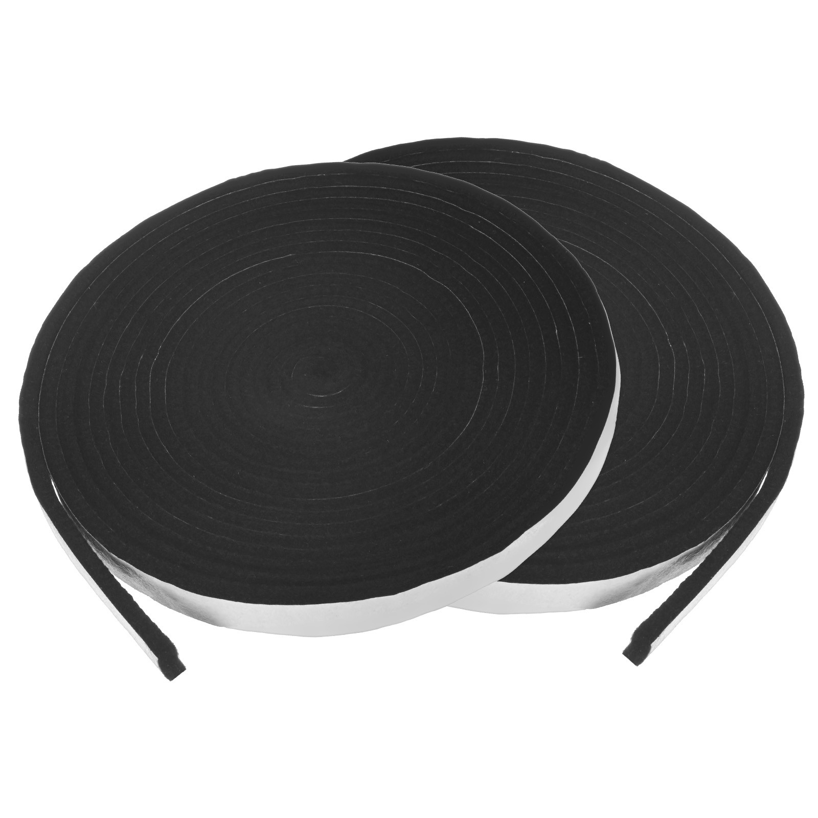 2-Pack Smoker Gasket Seals, 0.6" x 0.2" 20FT Grill Gasket Tape [Black White]